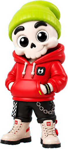 Max — mascote da Monstro Academy
